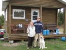 Kyle Pickering and Bobby McDowell walking across Canada